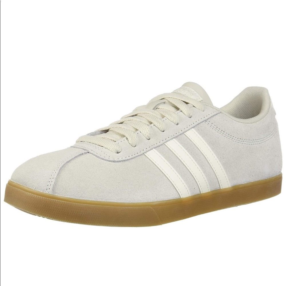 Adidas Courtset Raw White Suede Sneaker Sz 9 EUC